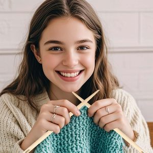 Aguja de Nalbinding Tizee de 13 cm, 10 cm, 8 cm, herramienta de punto de bambú para tejer a mano, coser y hacer crochet. - Product Image 6