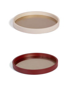 T-129 Hiện Đại Sang Trọng Vòng Phục Vụ Khay Tùy Chỉnh Da Bằng Gỗ Sơn Cho Khách Sạn Đám Cưới Châu Âu Trang Trí Nội Thất - Product Image 3