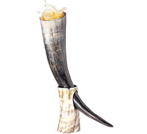 แก้วมักลายวัฒนธรรมไวกิ้งแท้1000มล. แบบคลาสสิกแก้วพลาสติกพร้อมโลโก้วัวสำหรับเบียร์ไวน์การใช้ - Product Image 1