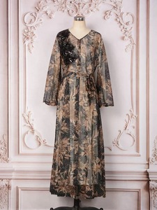 Abaya de luxe grande <span class=keywords><strong>taille</strong></span> en polyester antistatique respirante à manches longues élégante pour <span class=keywords><strong>femme</strong></span>, ornée de strass, style arabe moyen-oriental, pour mariage et Aïd - Product Image 2