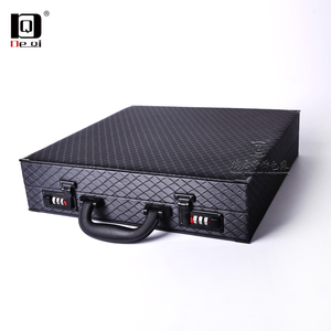 Cofanetto Portagioie di Lusso Personalizzato in MDF e PU, 6 Scomparti, Custodia da Viaggio in Pelle per <span class=keywords><strong>Orologi</strong></span>, Espositore con Manico e Inserto - Product Image 4