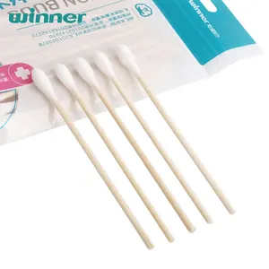 Purcotton Wholesale Eco Friendly Packaging Organic Cotton Ear Cleaning Cotton Swab Disposable Cotton Bud