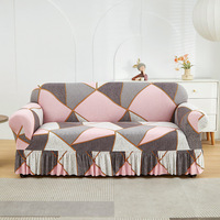 Nordic Style Full Wrap Stretch Design Rutsch feste geometrische Muster Sofa bezug Großhandel grenz überschreitende Schnitts ofas Schon bezüge