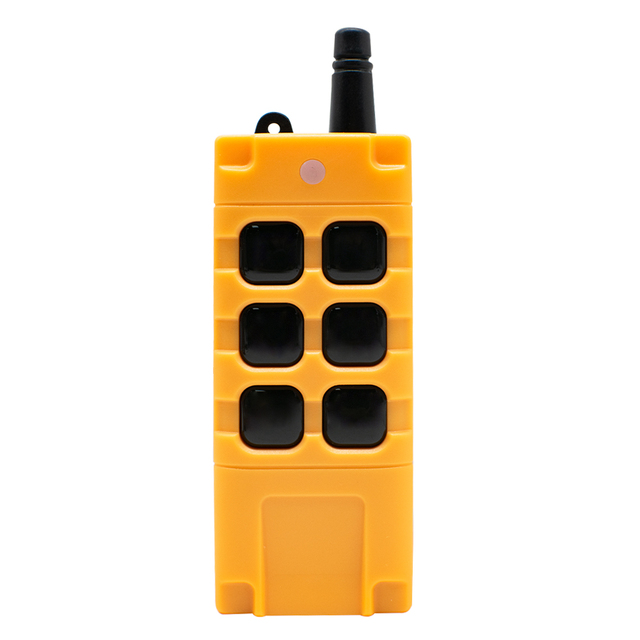 2000M 433Mhz High Power Waterproof Drop-proof Industrial Wireless Remote Control 6 Button Learning Code 1527 Controller
