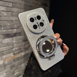 Étui de téléphone portable de luxe pour filles avec anneau miroir brillant pour Huawei Mate 60 70 Pro, <span class=keywords><strong>coque</strong></span> arrière pour Huawei P70 Nova 12 <span class=keywords><strong>13</strong></span> Pro - Product Image 4