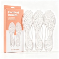 Semelles en gel pour chaussures taille 3/4, coussinets autocollants transparents, doublures antidérapantes pour escarpins, coussinets réutilisables pour soulager l'inconfort des pieds
