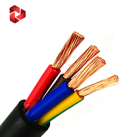 Câble de commande flexible en PVC conforme RoHS, fil de cuivre nu à simple brin pour équipement électrique industriel