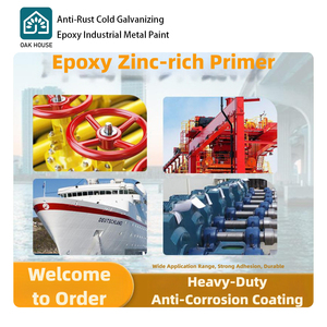 Peinture époxy résistante aux intempéries, argent <span class=keywords><strong>galvanisé</strong></span>, antirouille, revêtement liquide anti-corrosion pour métaux industriels - Product Image 2