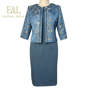 Costume de tailleur pour femme grande taille de qualité supérieure pour le bureau, idéal pour l'été - Product Image 2