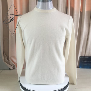 Tùy Chỉnh Người Đàn Ông Của Rắn Màu Gân Crew Cổ Dài Tay Áo Cashmere Áo Thun Cao Giản Dị Kashmir Áo Len Mô Hình Trực Tiếp Nhà Sản Xuất - Product Image 1