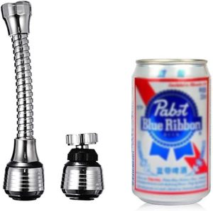 Grifo de Cocina de Acero Inoxidable con Monomando y Ajuste de 360 Grados, Tubo de Extensión con Rociador Extraíble, Boquilla Ahorradora de Agua con Filtro - Product Image 3