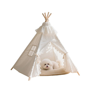 Cama <span class=keywords><strong>Tipi</strong></span> <span class=keywords><strong>para</strong></span> <span class=keywords><strong>Perros</strong></span> y Cachorros <span class=keywords><strong>para</strong></span> Todas las Estaciones con Disipación de Calor y Ventilación, Casas Portátiles y Cojín Grueso <span class=keywords><strong>para</strong></span> Mascotas - Product Image 2