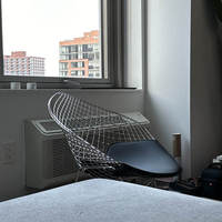 Chaise en fil métallique inclinable moderne Harry Bertoia en or en gros - Meubles de luxe légers pour la maison, le bureau et le salon