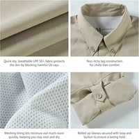 Chemises à manches longues pour hommes, coupe ample, couleur dégradée, respirantes, anti-bactériennes, à séchage rapide, en polyester et élasthanne, UPF 50, personnalisables en gros (OEM)