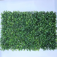 Fleurs artificielles écologiques en gros, longue durée, en herbe verte, eucalyptus simulé, décoration murale en plastique Milan pour la maison