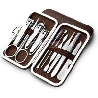 Nouvel ensemble de manucure professionnel en acier inoxydable avec kit de coupe-ongles, haute qualité, approuvé CE, instrument de beauté réutilisable
