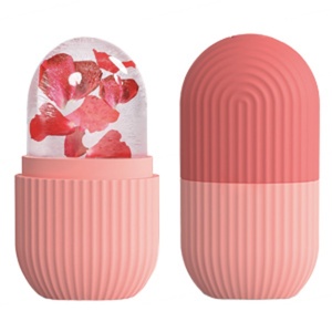 Rouleau de massage facial en silicone personnalisé avec logo, double rouleau portable pour le contour du visage, masseur rafraîchissant pour l'éclat de la peau - Product Image 3