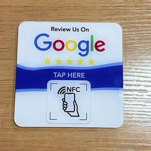 Tùy chỉnh 100 mét vuông PVC NFC Epoxy tấm avis Google xem xét tấm RFID thông tin liên lạc tap phương tiện truyền thông xã hội Mạng tấm - Product Image 4