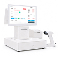 Terminal de point de vente (TPV) avec écran tactile 15,6 pouces, système Android, caisse enregistreuse, terminal de caisse, imprimante NFC, pour la vente au détail et la restauration
