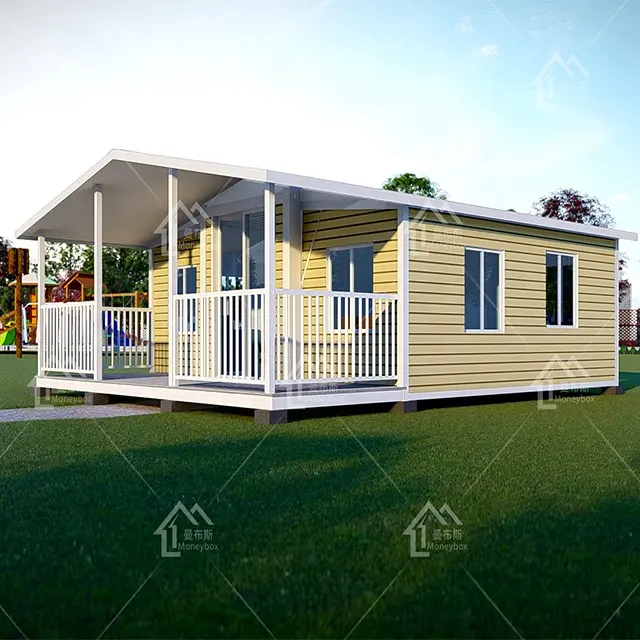 Sandwich Panel 2 Slaapkamer Opvouwbare Geprefabriceerde Huizen Villa Type Uitbreidbaar Container Living Huis Te Koop