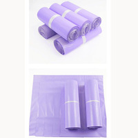 Sacs express violet clair Nouveau matériau Sacs imperméables pour vêtements lavande Emballage logistique Vente en gros en grande quantité en stock