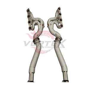 Échappement complet en acier inoxydable Vortex Sport Sound Tuning compatible Ferrari F430, collecteur Valvetronic, pièces de performance Catback - Product Image 5