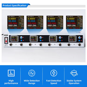 YPDSZ-0550-4 4-kanaals Digitale Batterij <span class=keywords><strong>Tester</strong></span> Auto Batterij Indicator Met Alligator Clips - Product Image 5
