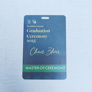 Custom PVC Graduation Promotional Gift Printable Id Card Competition Work Carrying Tag Visitors Digital Printing Exhibition