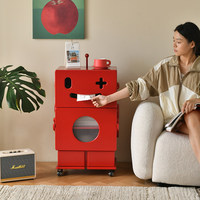 Meja Samping Robot Modern, Meja Sudut, Kabinet Samping Sofa, Meja Nakas Penyimpanan, Kabinet Pajangan Seni Kreatif, Kabinet Dekoratif