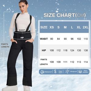 Pantalon de ski pour femme FOXA, isolé, imperméable, pantalon de snowboard d'hiver, taille ajustable, vêtements de randonnée en plein air - Product Image 6