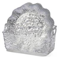 Assiette de service décorative en dentelle pour os et déchets, petit plat domestique pour fruits et collations, plateau de table pour os et déchets