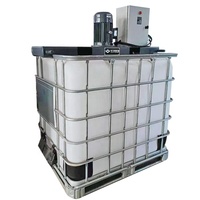 Agitateur à lame pliée 4kw, mélangeur IBC, peinture, viscosité, fluide, agitateur électrique, réservoir IBC de 1000L, mélangeur