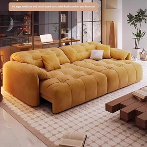 Canapé-<span class=keywords><strong>lit</strong></span> électrique moderne en tissu, design oreille d'éléphant, intelligent, rétractable, multifonctionnel, intégré, à fonctionnement sans <span class=keywords><strong>mur</strong></span>, pour salon - Product Image 2