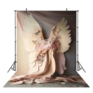 <span class=keywords><strong>Studio</strong></span> nhiếp ảnh thai sản người phụ nữ nền màu đen trắng người giám hộ thiên thần cánh trang trí Backdrop Prop trẻ sơ sinh chân dung nghệ thuật ảnh - Product Image 2