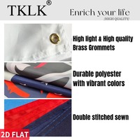 1 pièce/2 pièces Drapeau d'Haïti 3x5 pieds Drapeau durable Bannière en polyester de qualité supérieure Couleurs vibrantes 2 œillets Décorations de vacances Chine continentale