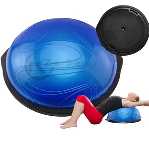 Zhensheng ổn định tập thể dục Tốc độ sóng Bóng Yoga nửa bóng cân bằng huấn luyện viên kích thước lớn nửa cân bằng bóng kích thước 67cm