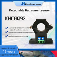 Transformateur de courant à noyau divisé de type ouvert Kehui Electronic série KHCGQ92 DC10~500A, classe 0,5 %, capteur à effet Hall