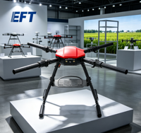 Châssis de drone de qualité industrielle EFT E416P, charge utile de 16 kg, pliable, 4 axes, étanche, châssis de drone à charge lourde