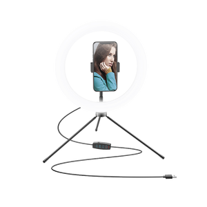 Ring <span class=keywords><strong>Light</strong></span> Hoco OEM DLV1 11 Inch dengan Remote Controller, Lampu Isi untuk Ponsel, Penyangga Siaran Langsung - Product Image 1