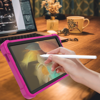 Étui de protection en silicone pour tablette Samsung Tab A9 (2023) X110/X115/X117 8,7 pouces avec béquille stable et bandoulière