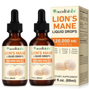 Acentiallabs stimule la fonction immunitaire Supplément naturel de soutien cognitif Pure Lions Extrait de champignon crinière Gouttes liquides - Product Image 6
