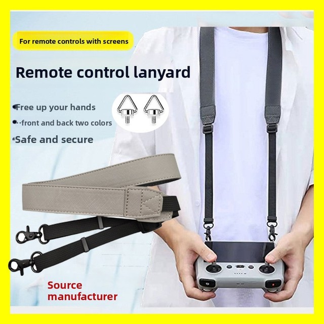 Wholesale D J I Mini 3 Pro Drone Leather Harness Lanyard Screen Remote Control Adjustable Strap Accessories