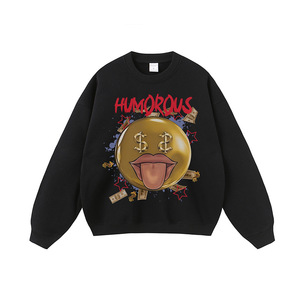 Hommes à la mode décontracté visages souriants drôle rétro surdimensionné sweats à capuche populaire sportswear couple à capuche sportswear hauts - Product Image 4