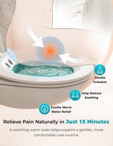 Bañera de asiento plegable de fábrica con pulverizador manual para inodoro, cuidado posparto, baño de asiento medicinal, lavabo para lavado de glúteos - Product Image 2
