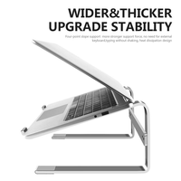 Nouveau support vertical pour ordinateur portable de haute qualité à double base avec dissipation thermique par semi-conducteurs