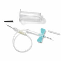 Aiguille papillon stérile personnalisée Sol-KL Medical 21G 23G 25G pour prélèvement sanguin sécurisé avec support pré-attaché