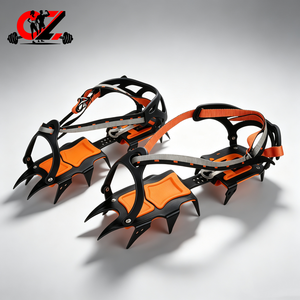 CZ Factory - Cubrezapatos Antideslizantes y Duraderos con 12 Dientes Ajustables, Seguros y Estables, Ideales para Escalar en la Nieve - Product Image 1