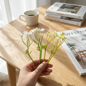 Fleurs artificielles Leafora Baby's Breath en plastique, 10 cm et moins, style 1, style 2 - Product Image 3