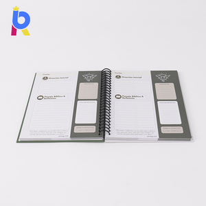Carnet de prières et de gratitude A5 personnalisé avec impression, spirale, couverture rigide en papier recyclé et gaufrage à chaud blanc - Product Image 4