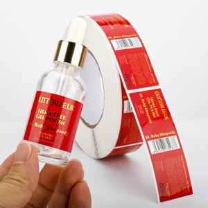 Étiquettes personnalisées en rouleau avec dorure à chaud, autocollants adhésifs en <span class=keywords><strong>vinyle</strong></span> imperméables imprimés en couleur pour l'emballage de produits de beauté pour ongles et vernis gel - Product Image 2